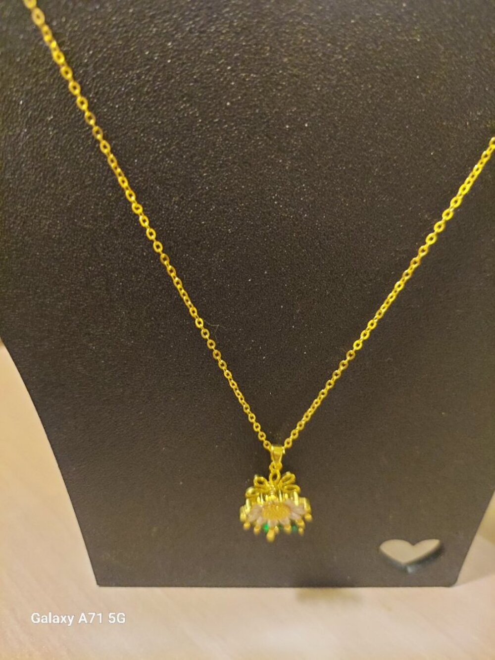Sunflower Pendant Necklace